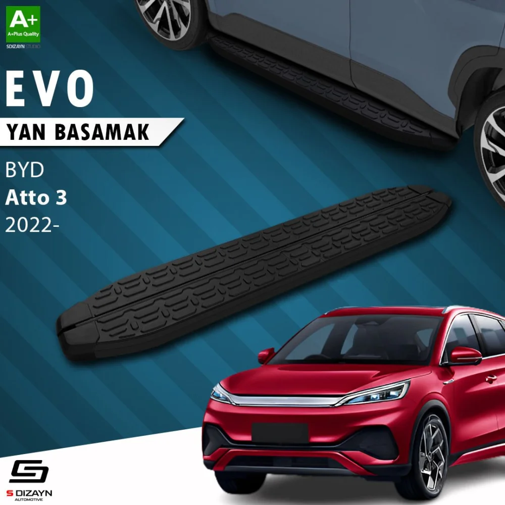 BYD Atto 3 Evo Siyah Yan Basamak 193 Cm 2022 Üzeri