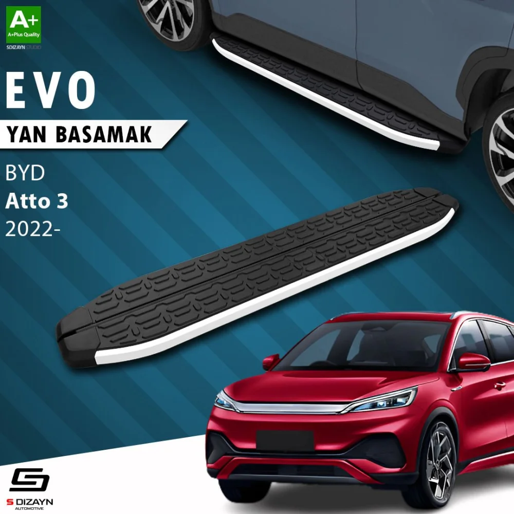 BYD Atto 3 Evo Aluminyum Yan Basamak 193 Cm 2022 Üzeri