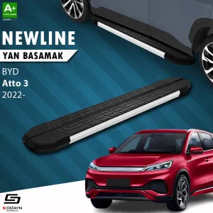 BYD Atto 3 2022-Günümüz (Atto 3) uyumlu NewLine Aluminyum Yan Basamak 193 Cm 2022 Üzeri modelleri Oto Aksesuar Shop'de. Kaliteli malzeme, hızlı kargo ve
