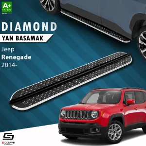 Jeep Renegade 2014-Günümüz (BU) uyumlu Diamond Krom Yan Basamak 173 Cm 2014 Üzeri modelleri DRS Tuning'de. Kaliteli malzeme, hızlı kargo ve güvenli alışverişle