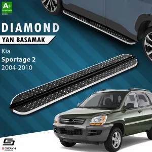 Kia Sportage 2004-2010 (KM) uyumlu 2 Diamond Krom Yan Basamak 173 Cm 2004-2010 modelleri DRS Tuning'de. Kaliteli malzeme, hızlı kargo ve güvenli alışverişle