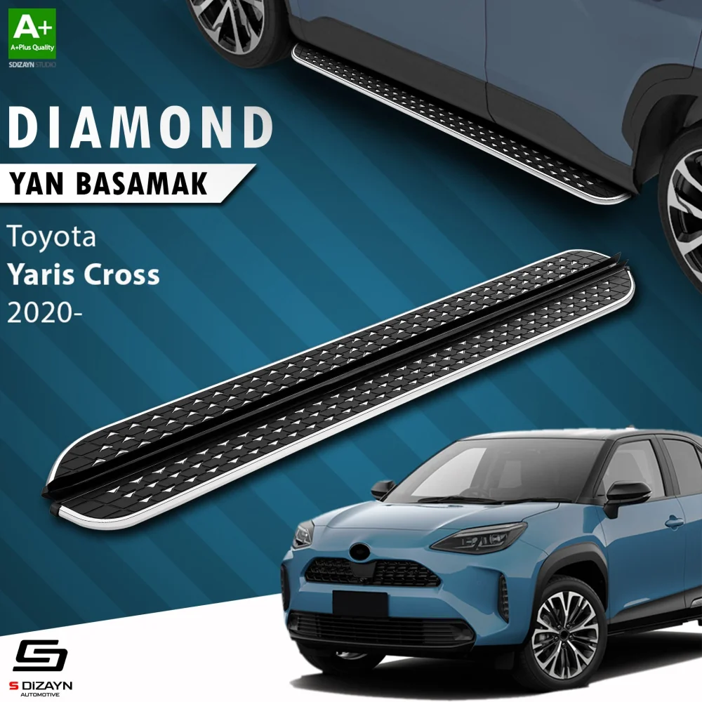 Drs Tuning Toyota Yaris Cross Diamond Krom Yan Basamak 183 Cm 2020 Üzeri A+ Kalite