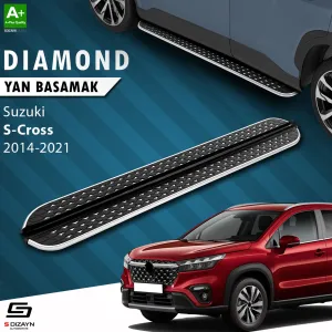 Suzuki SX4 2013-2021 uyumlu 2 S-Cross Diamond Krom Yan Basamak 173 Cm 2014-2021 modelleri DRS Tuning'de. Kaliteli malzeme, hızlı kargo ve güvenli alışverişle