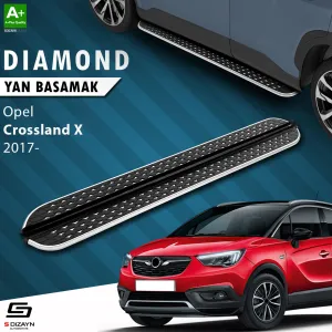 Opel Crossland 2017-2020 (Crossland X) uyumlu X Diamond Krom Yan Basamak 173 Cm 2017 Üzeri modelleri DRS Tuning'de. Kaliteli malzeme, hızlı kargo ve güvenli