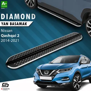 Nissan Qashqai 2013-2021 (J11) uyumlu 2 Diamond Krom Yan Basamak 173 Cm 2014-2021 modelleri DRS Tuning'de. Kaliteli malzeme, hızlı kargo ve güvenli alışverişle