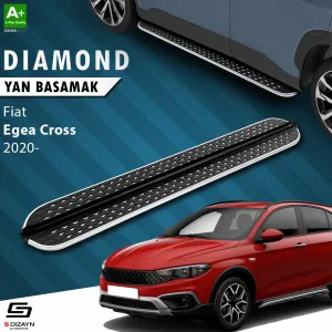 Fiat Egea Cross 2015-Günümüz uyumlu Cross Diamond Krom Yan Basamak 183 Cm 2020 Üzeri modelleri DRS Tuning'de. Kaliteli malzeme, hızlı kargo ve güvenli