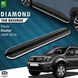 Dacia Duster 2010-2017 (HS) uyumlu Diamond Krom Yan Basamak 173 Cm 2009-2018 modelleri DRS Tuning'de. Kaliteli malzeme, hızlı kargo ve güvenli alışverişle