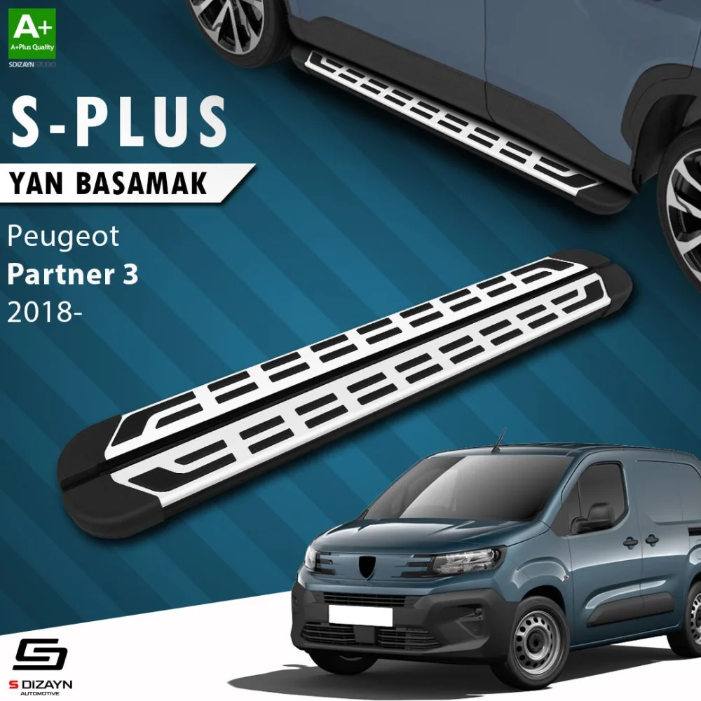 S-Dizayn Peugeot Partner 3 S-Plus Gri Yan Basamak 203 Cm 2018 Üzeri