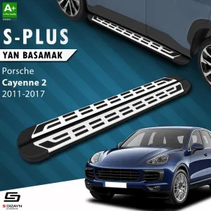 Porsche Cayenne 2010-2017 (92A) uyumlu 2 S-Plus Gri Yan Basamak 193 Cm Etekli 2011-2017 modelleri DRS Tuning'de. Kaliteli malzeme, hızlı kargo ve güvenli