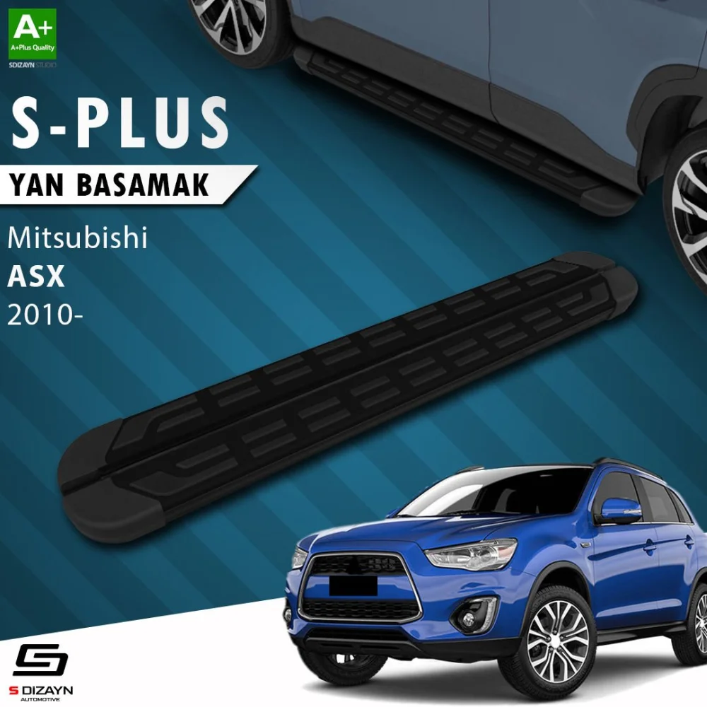 S-Dizayn Mitsubishi ASX S-Plus Siyah Yan Basamak 183 Cm 2010 Üzeri