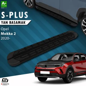 Opel Mokka 2020-Günümüz (B) uyumlu 2 S-Plus Siyah Yan Basamak 173 Cm 2020 Üzeri modelleri DRS Tuning'de. Kaliteli malzeme, hızlı kargo ve güvenli alışverişle