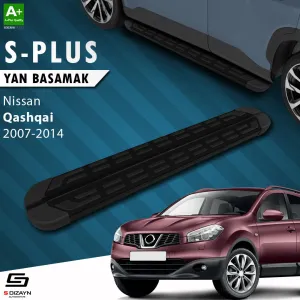 Nissan Qashqai 2006-2013 (J10) uyumlu S-Plus Siyah Yan Basamak 173 Cm 2007-2014 modelleri DRS Tuning'de. Kaliteli malzeme, hızlı kargo ve güvenli alışverişle