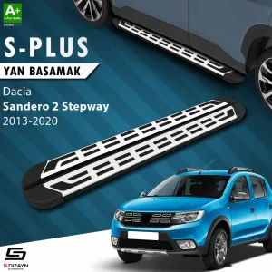 Dacia Sandero 2012-2020 (B52) uyumlu 2 Stepway S-Plus Gri Yan Basamak 173 Cm 2013-2020 modelleri DRS Tuning'de. Kaliteli malzeme, hızlı kargo ve güvenli