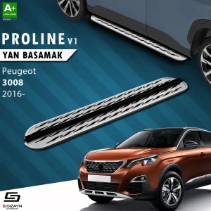 Peugeot 3008 2016-Günümüz (P84) uyumlu 2 OEM Still Pro V2 Aluminyum Yan Basamak 183 Cm 2016-2023 modelleri DRS Tuning'de. Kaliteli malzeme, hızlı kargo ve