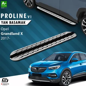 Opel Grandland 2017-2021 (Grandland X) uyumlu X OEM Still Pro V2 Aluminyum Yan Basamak 183 Cm 2017-2024 modelleri DRS Tuning'de. Kaliteli malzeme, hızlı kargo