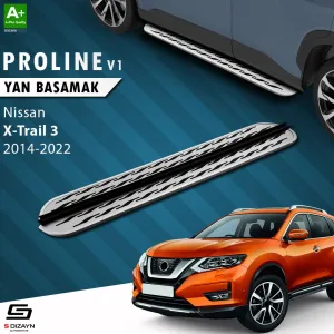 Nissan X-Trail 2013-2020 (T32) uyumlu T32 OEM Still Pro V2 Aluminyum Yan Basamak 183 Cm 2014-2022 modelleri DRS Tuning'de. Kaliteli malzeme, hızlı kargo ve