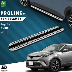 Toyota C-HR 2016-2023 (AX10) uyumlu OEM Still Pro V2 Aluminyum Yan Basamak 173 Cm 2016-2023 modelleri DRS Tuning'de. Kaliteli malzeme, hızlı kargo ve güvenli