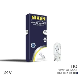 Niken uyumlu 24V T10 Park Ampulü (W5W)W2.1X9.5D 10 LU modelleri DRS Tuning'de. Kaliteli malzeme, hızlı kargo ve güvenli alışverişle hemen inceleyin.