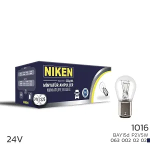 Niken uyumlu 24V 1016 Ampul ŞT (P21/5W) BAY15D 10 LU modelleri DRS Tuning'de. Kaliteli malzeme, hızlı kargo ve güvenli alışverişle hemen inceleyin.