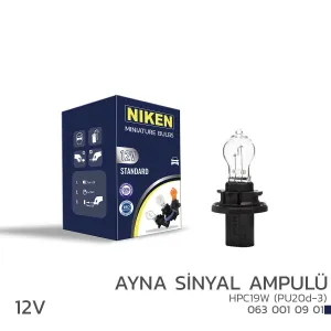 Niken uyumlu 12V HPC19W Ayna Sinyal Ampulü (PU20d-3) 10’Lu modelleri DRS Tuning'de. Kaliteli malzeme, hızlı kargo ve güvenli alışverişle hemen inceleyin.