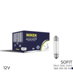 Niken uyumlu 12V Sofit Ampul 39X11 (5W) Sv8.5 10 LU modelleri DRS Tuning'de. Kaliteli malzeme, hızlı kargo ve güvenli alışverişle hemen inceleyin.