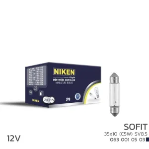 Niken uyumlu 12V Sofit Ampul 35X10 (C5W) Sv8.5 10 LU modelleri DRS Tuning'de. Kaliteli malzeme, hızlı kargo ve güvenli alışverişle hemen inceleyin.