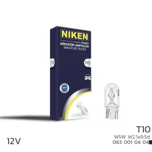 Niken uyumlu 12V T10 Park Ampulü (W5W)W2.1X9.5D 10 LU modelleri DRS Tuning'de. Kaliteli malzeme, hızlı kargo ve güvenli alışverişle hemen inceleyin.