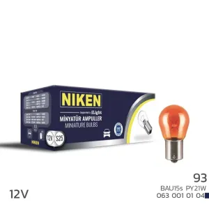 Niken uyumlu 12V 93 Ampul YT (PY21W) Amber BAU15S 10 LU modelleri DRS Tuning'de. Kaliteli malzeme, hızlı kargo ve güvenli alışverişle hemen inceleyin.