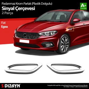 Fiat Egea Sedan 2015-Günümüz (Type 356) uyumlu Parlak Krom Sinyal Çerçevesi 2 Prç. ABS Plastik Dolgulu 2015 Üzeri modelleri DRS Tuning'de. Kaliteli malzeme,