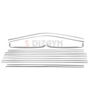Drs Tuning VW Transporter T6 Uzun Şase Krom Cam Çerçeve Seti 2015-2025 Tek Sürgü - Görsel 2