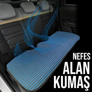 Drs Tuning Oto Koltuk Koruyucu Kılıf Siyah Universal 2+1 Parça Ön Arka A+ Kalite - Görsel 4