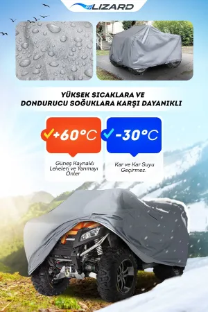 Kanuni ATV 150 S On Road Uyumlu Su Geçirmez  ATV Brandası - Görsel 2