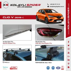 Renault Clio 5 Ön Panjur 2 Prç Krom 2019 ve Sonrası thumb 3