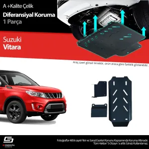 S-Dizayn Suzuki Vitara Çelik Diferansiyel Koruma 2019 Üzeri A+ Kalite						                Araca &ouml;zel Karter Koruma 2mm HRP &Ccedil;elik den &uuml;retilmek