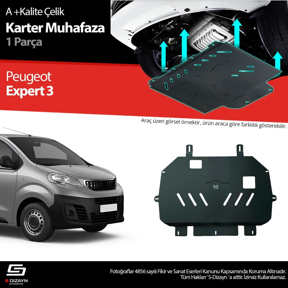 Drs Tuning Peugeot Expert 2.0 Çelik Karter Muhafaza Koruma 2016 Üzeri A+ Kalite