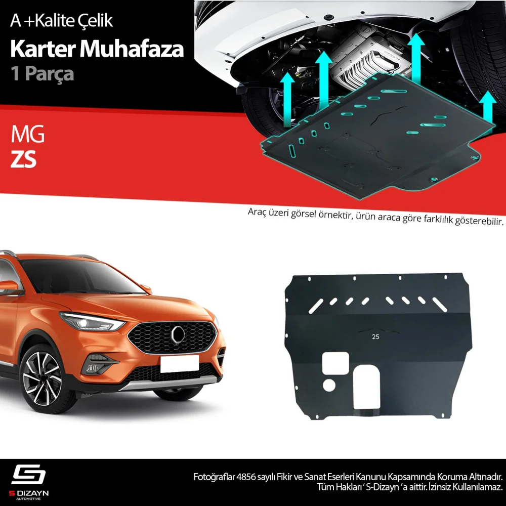 Drs Tuning MG ZS Çelik Karter Muhafaza Koruma 2018 Üzeri A+ Kalite