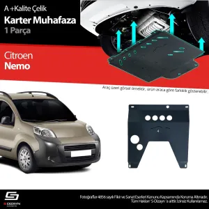 S-Dizayn Citroen Nemo Çelik Karter Muhafaza Koruma 2008-2017 A+ Kalite						                Araca &ouml;zel Karter Koruma 2mm HRP &Ccedil;elik den &uuml;retilme