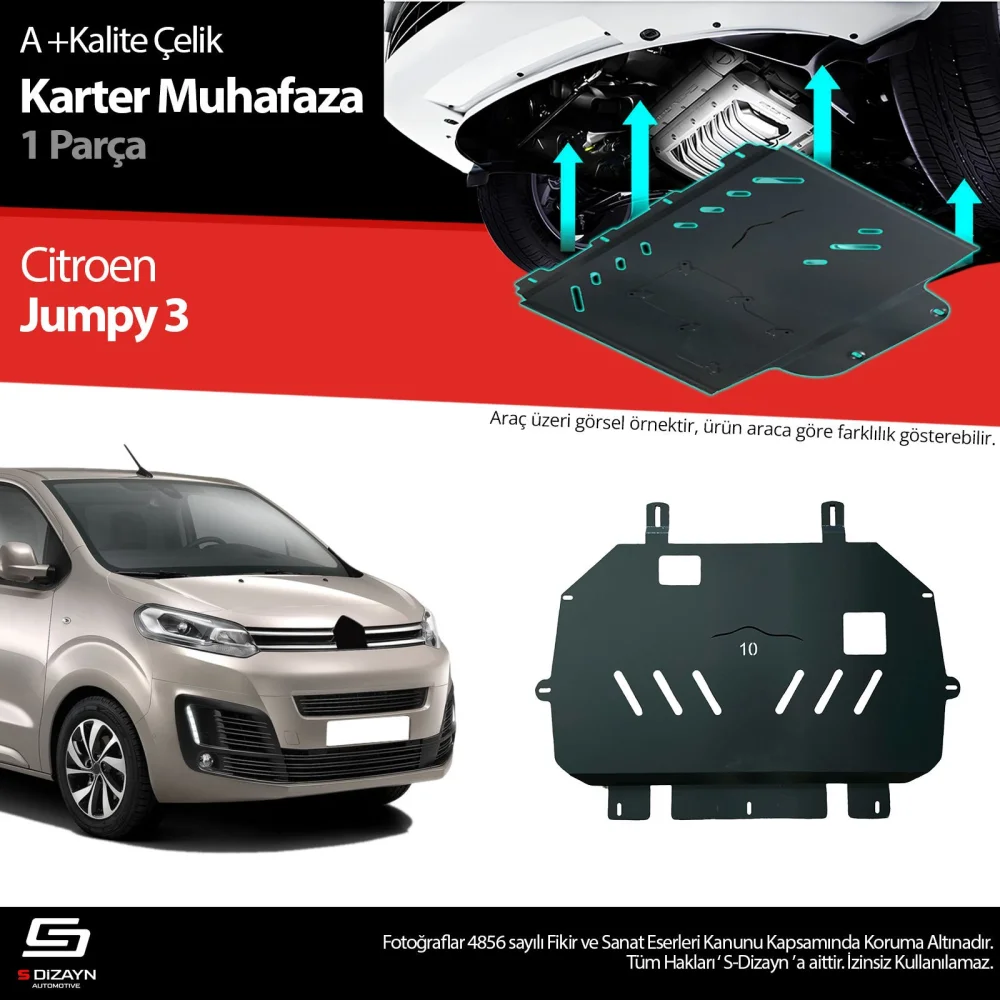 Drs Tuning Citroen Jumpy 2.0 Çelik Karter Muhafaza Koruma 2016 Üzeri A+ Kalite
