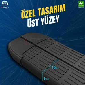 Fiat Doblo 3 Uzun Şase S-Line Siyah Yan Basamak 213 Cm 2023 Üzeri A+ Kalite - Görsel 3