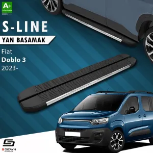 Fiat Doblo 3 Uzun Şase S-Line Krom Yan Basamak 213 Cm 2023 Üzeri A+ Kalite