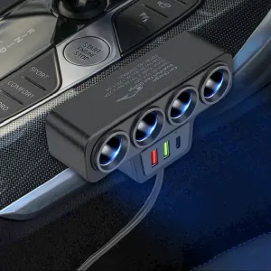 oto uzay uyumlu 4'lü çakmak soketi 2 usb 1 type-c girişli / ICCA108 modelleri Oto Aksesuar Shop'de. Kaliteli malzeme, hızlı kargo ve güvenli alışverişle hemen