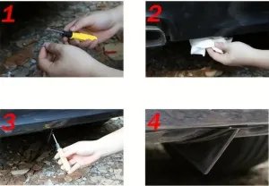 Universal Difüzör Performans Kanatları Parlak Siyah 4 Adet - Görsel 4