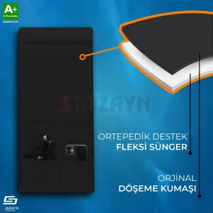 S-Dizayn Universal Arka Koltuk Kol Dayama Kolçak Siyah A+ Kalite thumb 3