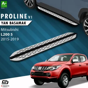 S-Dizayn Mitsubishi L200 5 OEM Still Pro V1 Aluminyum Yan Basamak 193 Cm 2015-2019 thumb 1