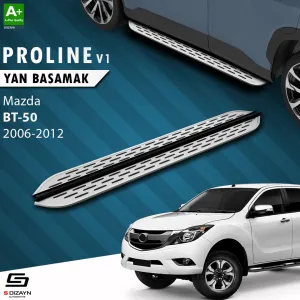 S-Dizayn Mazda BT-50 Pick-Up OEM Still Pro V1 Aluminyum Yan Basamak 193 Cm 2006-2012 thumb 1