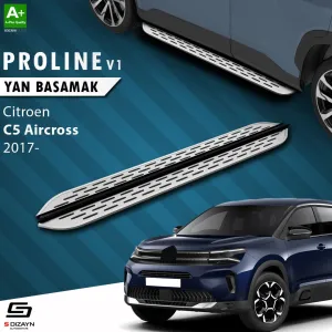 S-Dizayn Citroen C5 Aircross OEM Still Pro V1 Aluminyum Yan Basamak 193 Cm 2017 Üzeri thumb 1