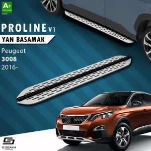 S-Dizayn Peugeot 3008 2 OEM Still Pro V1 Aluminyum Yan Basamak 183 Cm 2016-2023 A+ Kalite						                Araca &Ouml;zel A+Kalite Yan Basamak&Uuml;r&uuml;