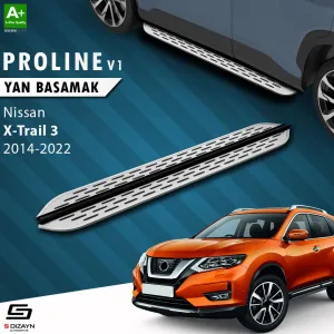 S-Dizayn Nissan X-Trail T32 OEM Still Pro V1 Aluminyum Yan Basamak 183 Cm 2014-2022 A+ Kalite						                Araca &Ouml;zel A+Kalite Yan Basamak&Uuml;r&u