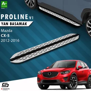 S-Dizayn Mazda CX-5 OEM Still Pro V1 Aluminyum Yan Basamak 183 Cm 2012-2016 A+ Kalite						                Araca &Ouml;zel A+Kalite Yan Basamak&Uuml;r&uuml;n ar