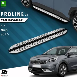 S-Dizayn Kia Niro OEM Still Pro V1 Aluminyum Yan Basamak 183 Cm 2017 Üzeri A+ Kalite						                Araca &Ouml;zel A+Kalite Yan Basamak&Uuml;r&uuml;n ara